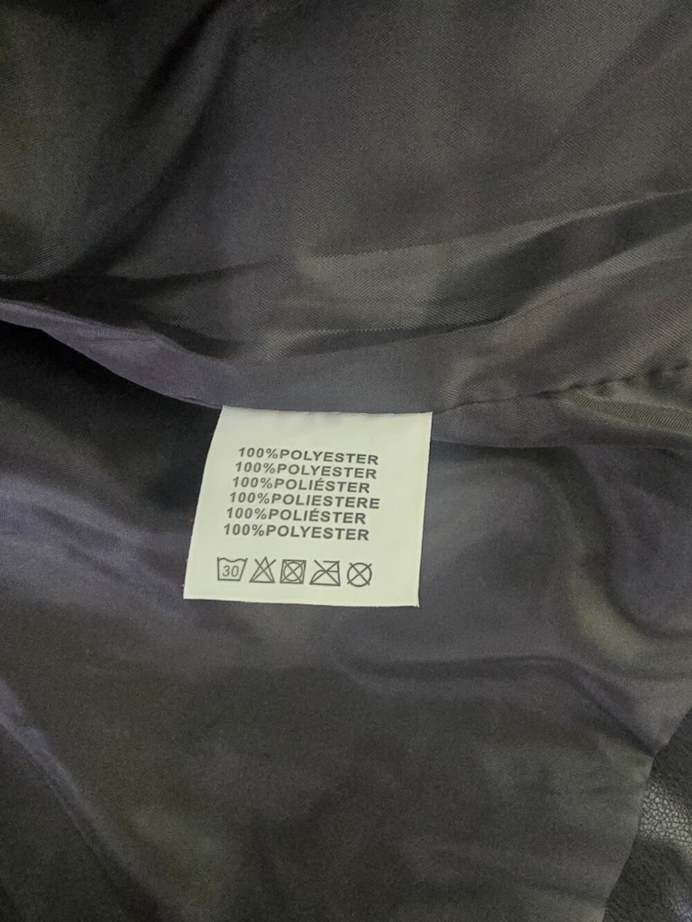 WSZ Women’s Black Moto Jacket Faux Leather Belted Biker Jacket Size Small NWT - Picture 7 of 12